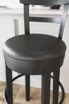 Valebeck Bar Height Bar Stool - Black