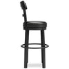 Valebeck Bar Height Bar Stool - Black