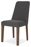 Lyncott Dining Chair - Charcoal/Brown