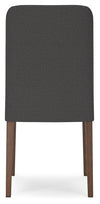 Lyncott Dining Chair - Charcoal/Brown