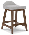 Lyncott Counter Height Bar Stool - Light Gray/Brown