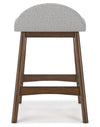Lyncott Counter Height Bar Stool - Light Gray/Brown