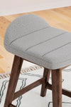 Lyncott Counter Height Bar Stool - Light Gray/Brown