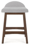 Lyncott Counter Height Bar Stool - Light Gray/Brown