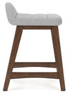 Lyncott Counter Height Bar Stool - Light Gray/Brown
