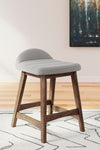 Lyncott Counter Height Bar Stool - Light Gray/Brown