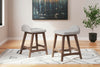 Lyncott Counter Height Bar Stool - Light Gray/Brown