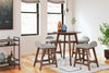Lyncott Counter Height Bar Stool - Light Gray/Brown