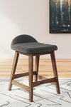 Lyncott Counter Height Bar Stool - Charcoal/Brown