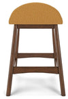 Lyncott Counter Height Bar Stool - Mustard/Brown