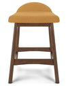Lyncott Counter Height Bar Stool - Mustard/Brown