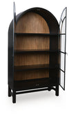 Greddinton Display Cabinet - Black/Brown