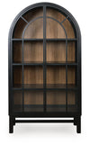 Greddinton Display Cabinet - Black/Brown