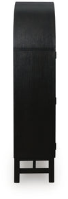 Greddinton Display Cabinet - Black/Brown