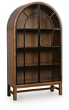 Greddinton Display Cabinet - Brown/Black
