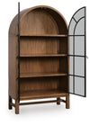 Greddinton Display Cabinet - Brown/Black