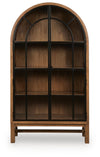 Greddinton Display Cabinet - Brown/Black