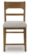 Cabalynn Counter Height Barstool - Oatmeal/Light Brown