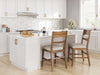Cabalynn Counter Height Barstool - Oatmeal/Light Brown