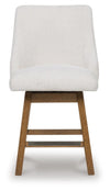 Cabalynn Counter Height Barstool - Oatmeal/Light Brown (D974-324)