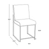 High Back Fuji Dining Chair - Set of 2