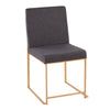 High Back Fuji Dining Chair - Set of 2
