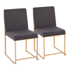 High Back Fuji Dining Chair - Set of 2