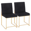 High Back Fuji Dining Chair - Set of 2