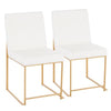 High Back Fuji Dining Chair - Set of 2