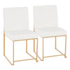 High Back Fuji Dining Chair - Set of 2