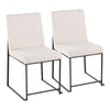 High Back Fuji Dining Chair - Set of 2