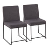 High Back Fuji Dining Chair - Set of 2
