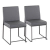 High Back Fuji Dining Chair - Set of 2