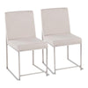 High Back Fuji Dining Chair - Set of 2