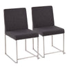 High Back Fuji Dining Chair - Set of 2