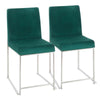 High Back Fuji Dining Chair - Set of 2