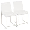 High Back Fuji Dining Chair - Set of 2