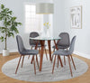 Folia-Pebble Round Dining Set - 5 Piece
