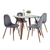 Folia Square Pebble Dining Set - 5 Piece