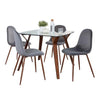 Folia Square Pebble Dining Set - 5 Piece