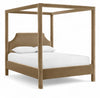 Dawson Velvet Upholstered Bed — Full / Beige