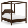 Dawson Velvet Upholstered Bed — Queen / Brown