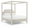 Dawson Velvet Upholstered Bed — Full / Cream