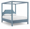 Dawson Velvet Upholstered Bed — Queen / Light Blue