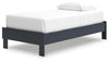 Simmenfort Twin Platform Bed - Navy Blue