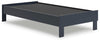 Simmenfort Twin Platform Bed - Navy Blue