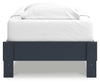 Simmenfort Twin Platform Bed - Navy Blue
