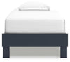 Simmenfort Twin Platform Bed - Navy Blue