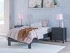 Simmenfort Twin Platform Bed - Navy Blue