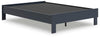 Simmenfort Full Platform Bed - Navy Blue (EB1528-112)